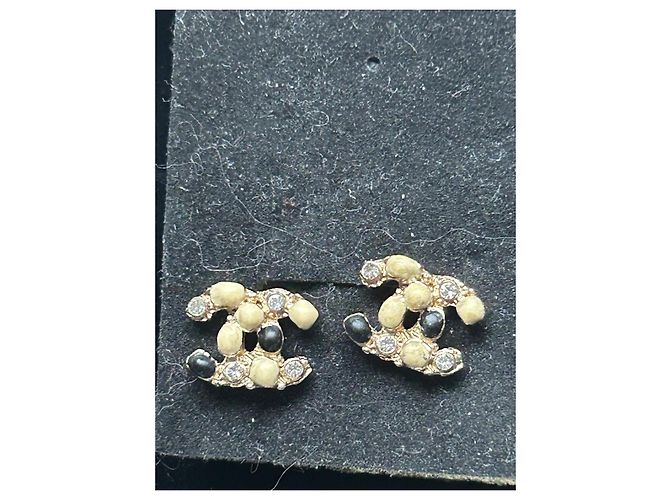 Orecchini Chanel dorati in metallo D'oro - vista 6