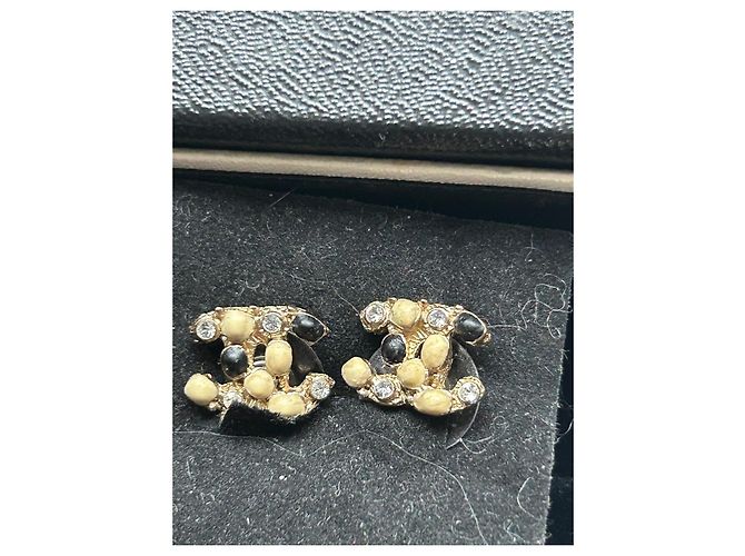 Orecchini Chanel dorati in metallo D'oro - vista 7