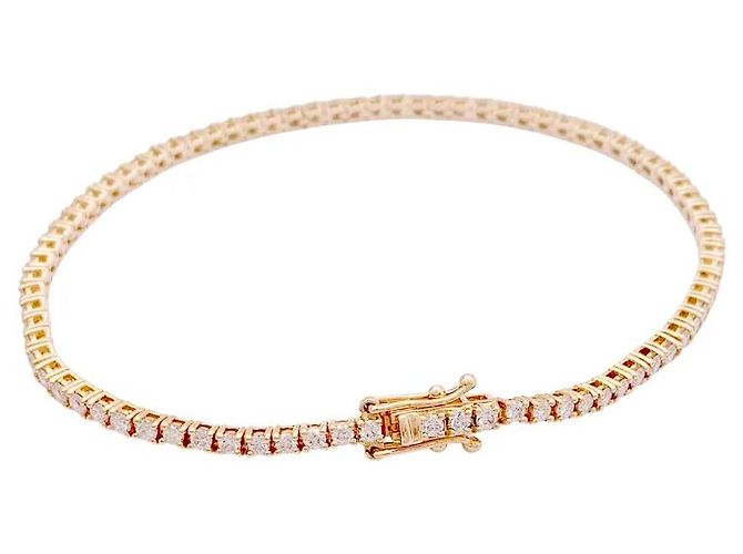 Autre Marque Bracciale linea, oro rosa e diamanti. - vista 2