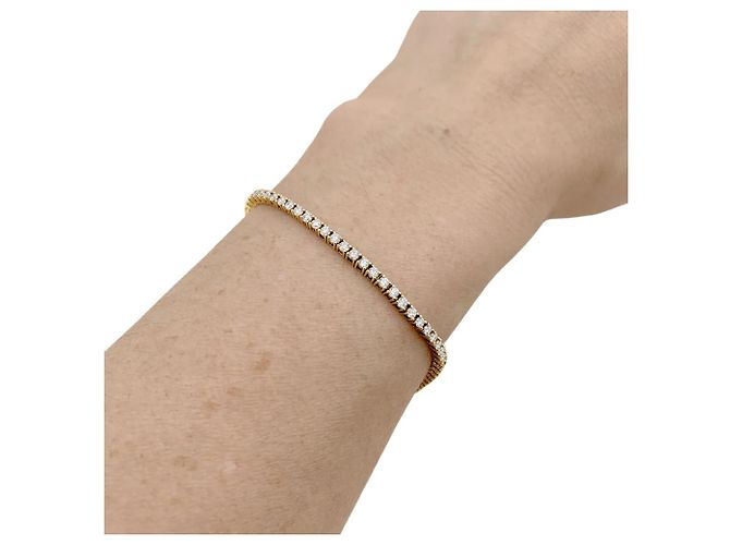Autre Marque Bracciale linea, oro rosa e diamanti. - vista 4