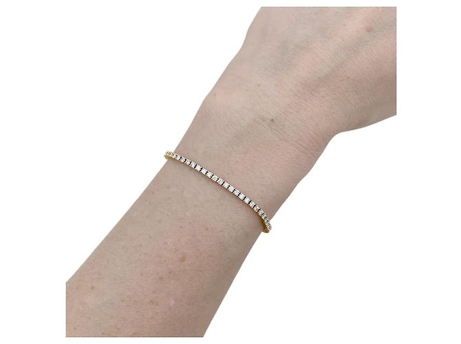 Autre Marque Bracciale linea, oro rosa e diamanti. - vista 5