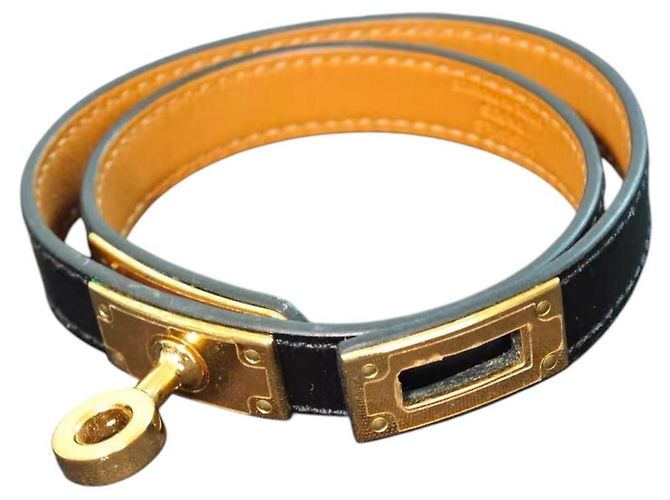Hermès Hermes Kelly Double Tour Armband Schwarz - Ansicht 7