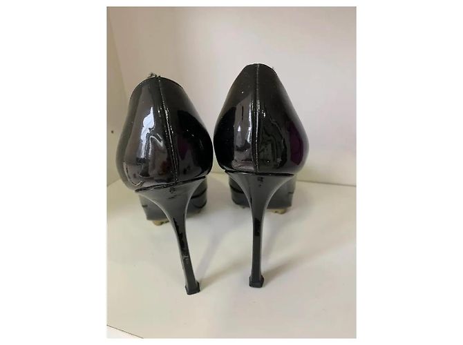 Décolleté Saint Laurent Tribtoo in vernice nera Nero - vista 4