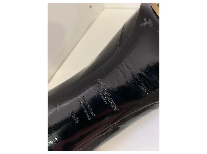 Décolleté Saint Laurent Tribtoo in vernice nera Nero - vista 6