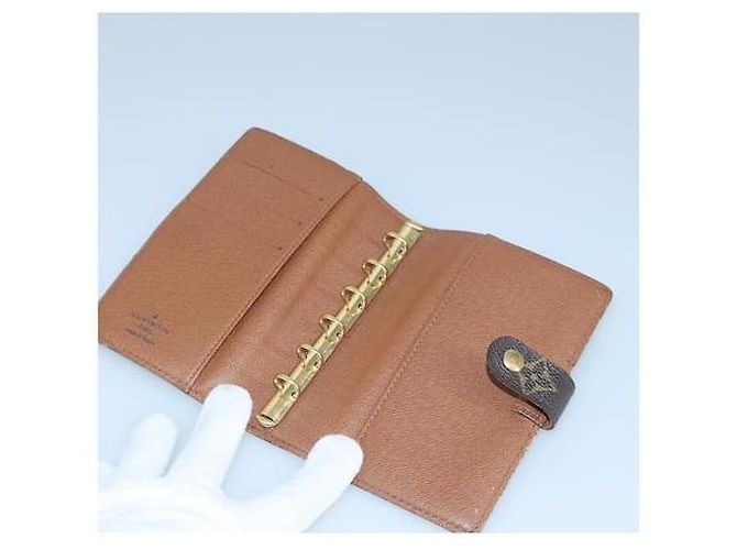 Couverture d'agenda PM Monogram LOUIS VUITTON Marron - vue 4