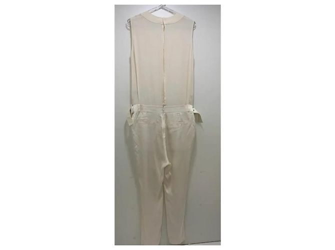 Macacão sem mangas em seda Givenchy Ecru Fora de branco - vista 2