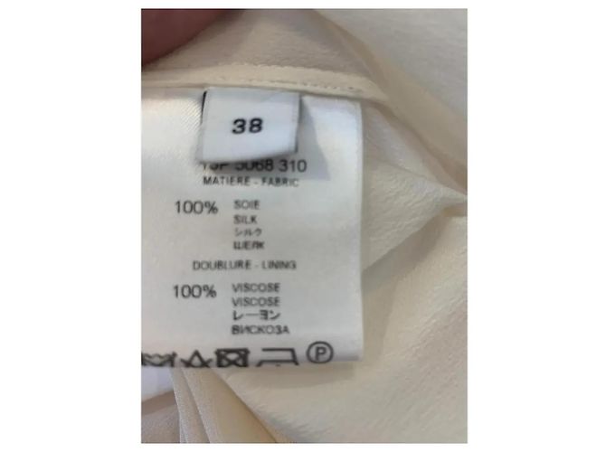 Macacão sem mangas em seda Givenchy Ecru Fora de branco - vista 5