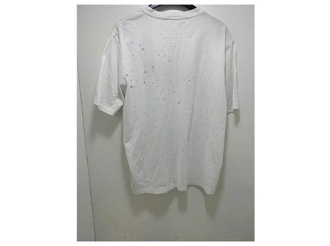 T-shirt Givenchy Distressed Bianca in Cotone Bianco - vista 2
