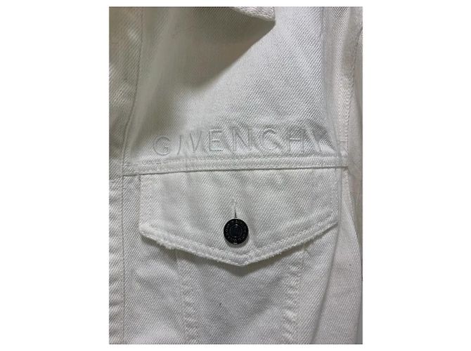 Givenchy Cropped Denimjacke Weiß - Ansicht 2