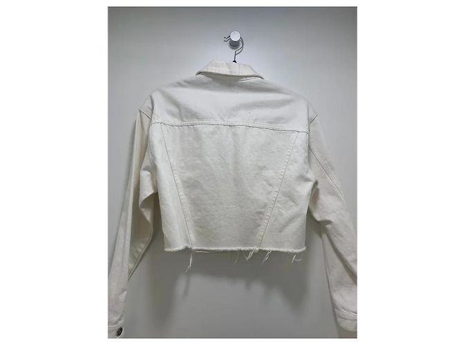 Givenchy Cropped Denimjacke Weiß - Ansicht 3