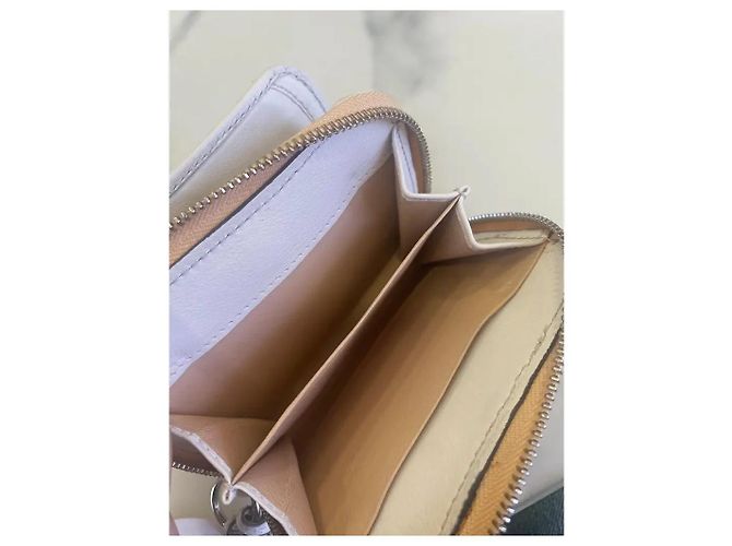 Portefeuille Chloé Paddington Padlock Bifold en cuir python blanc Blanc cassé - vue 7