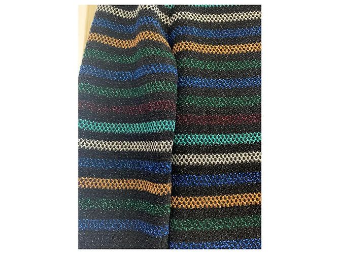 Chloé Gestreiftes Kleid Schwarz XS - Ansicht 2