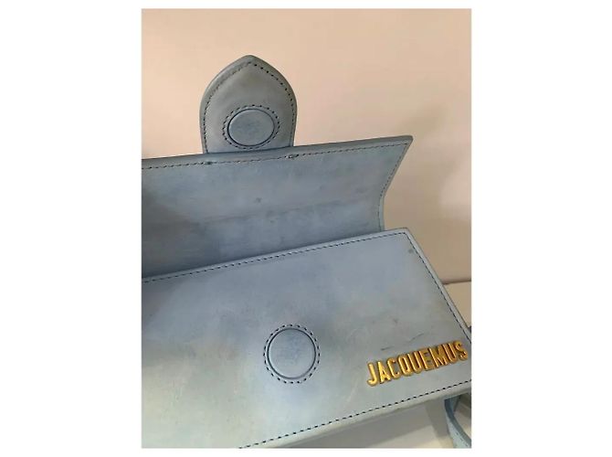 Jacquemus Le Bambino Mini Borsa in scamosciato blu - vista 10