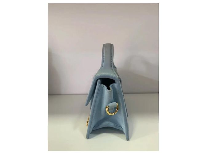 Jacquemus Le Bambino Mini Borsa in scamosciato blu - vista 3