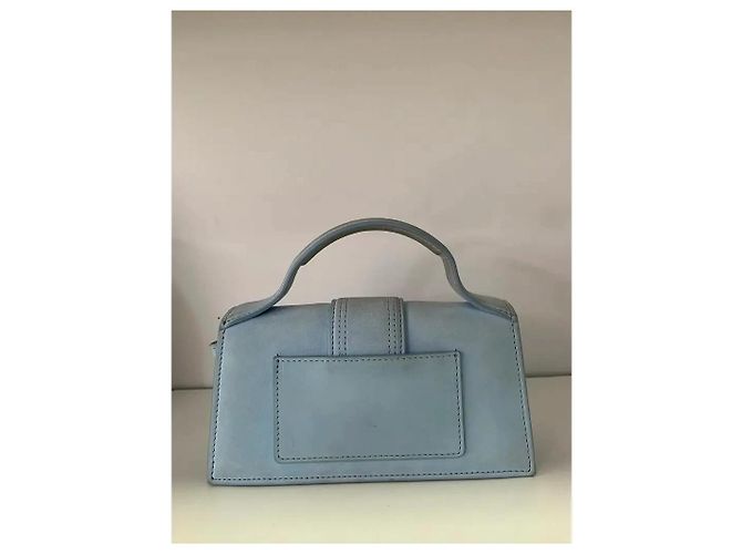 Jacquemus Le Bambino Mini Borsa in scamosciato blu - vista 4