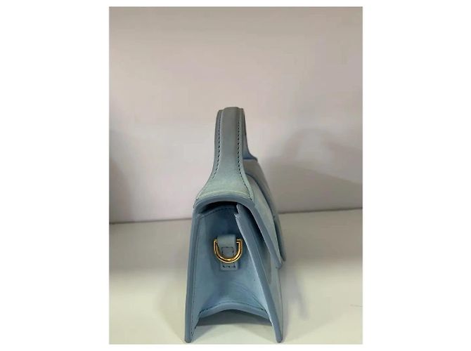 Jacquemus Le Bambino Mini Borsa in scamosciato blu - vista 5