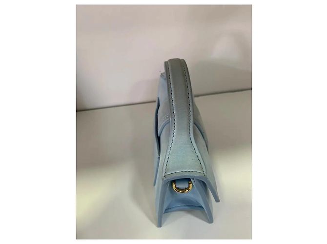 Jacquemus Le Bambino Mini Borsa in scamosciato blu - vista 6