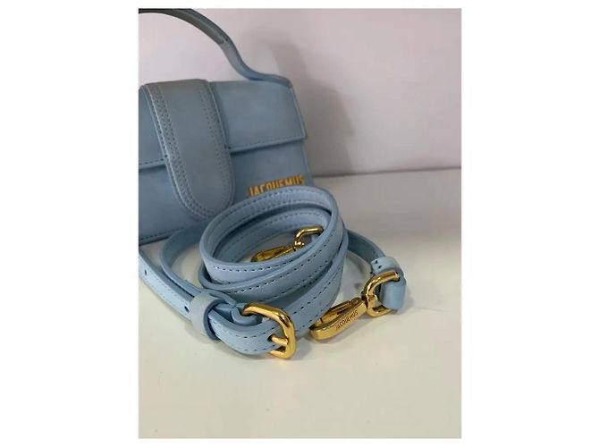 Jacquemus Le Bambino Mini Borsa in scamosciato blu - vista 8