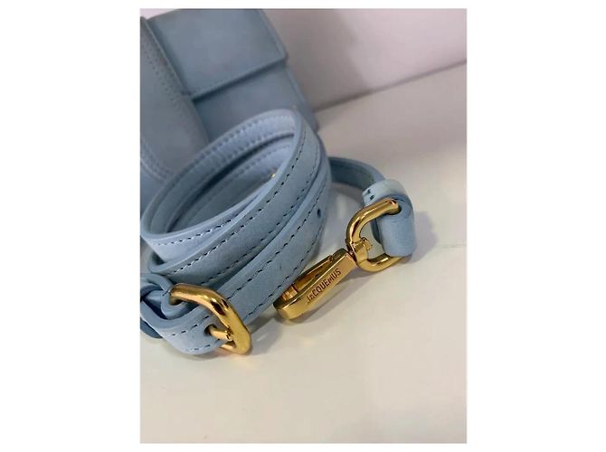 Jacquemus Le Bambino Mini Borsa in scamosciato blu - vista 9