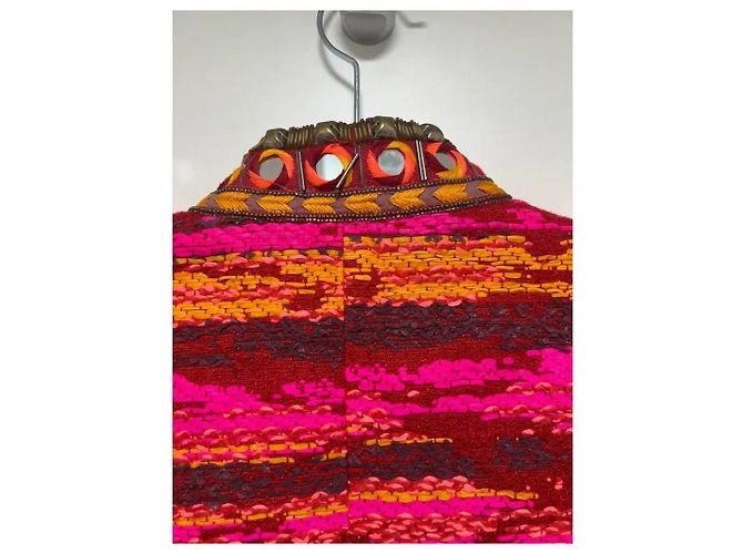 Matthew Williamson Tweed Jacke mit Spiegeldiscs und Stickerei Mehrfarben - Ansicht 3