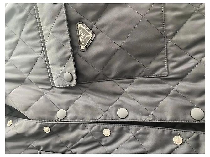 Giacca puffer Prada Re-Nylon nera Nero - vista 4