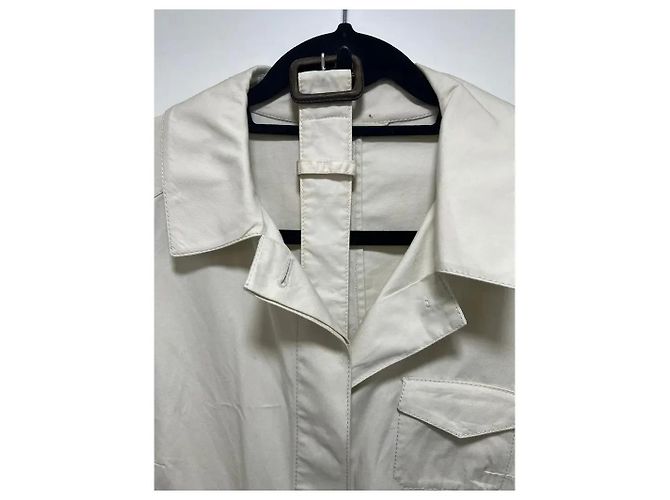 Gabardina Prada Beige de Algodón Talla 46 IT - vista 2