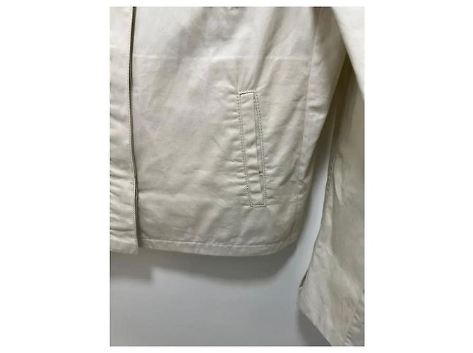 Gabardina Prada Beige de Algodón Talla 46 IT - vista 4