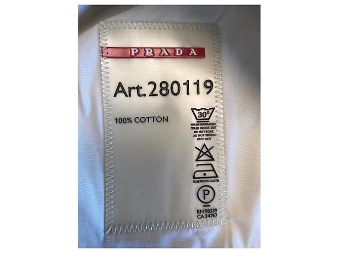Gabardina Prada Beige de Algodón Talla 46 IT - vista 6