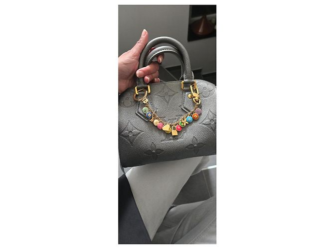 Louis Vuitton Borsa Bandoulière Speedy 20 Grigio - vista 2