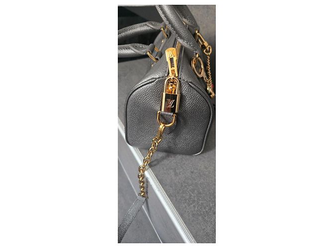 Louis Vuitton Borsa Bandoulière Speedy 20 Grigio - vista 6