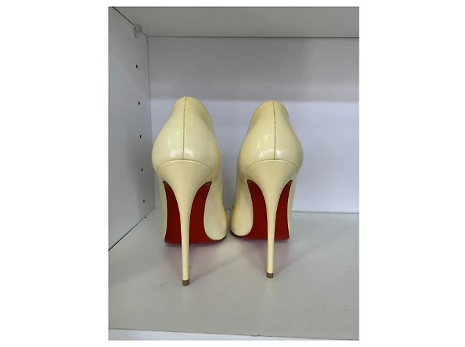 Décolleté Christian Louboutin So Kate pelle gialla Giallo - vista 4
