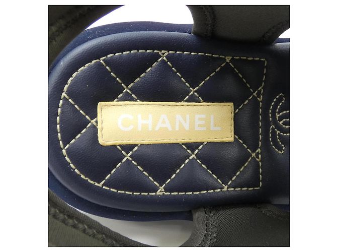 Sandali Chanel G37231Y55209 Marrone Blu Blu navy - vista 6