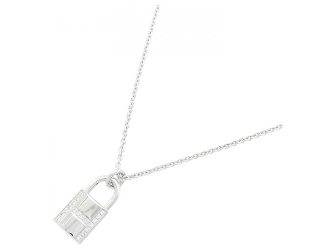 Collana in oro bianco 750 con diamante Amulette Cadena di Hermès Argento - vista 2
