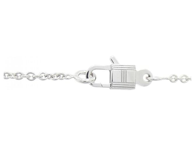 Collana in oro bianco 750 con diamante Amulette Cadena di Hermès Argento - vista 5