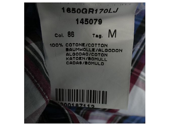 Autre Marque Camisa de algodón Guy Rover Roja Azul Beige - vista 3