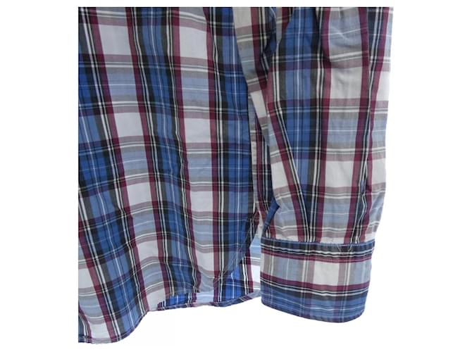 Autre Marque Camisa de algodón Guy Rover Roja Azul Beige - vista 6