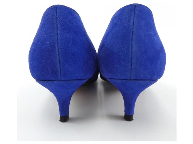 Prada Leder Pumps Blau - Ansicht 5
