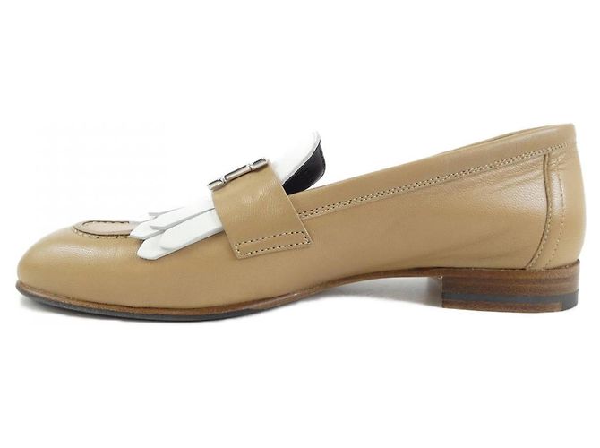 Hermès Scarpe Hermes 241072Z34 Marrone Bianco - vista 2