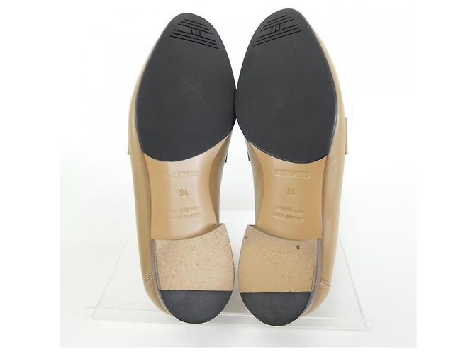 Hermès Scarpe Hermes 241072Z34 Marrone Bianco - vista 4