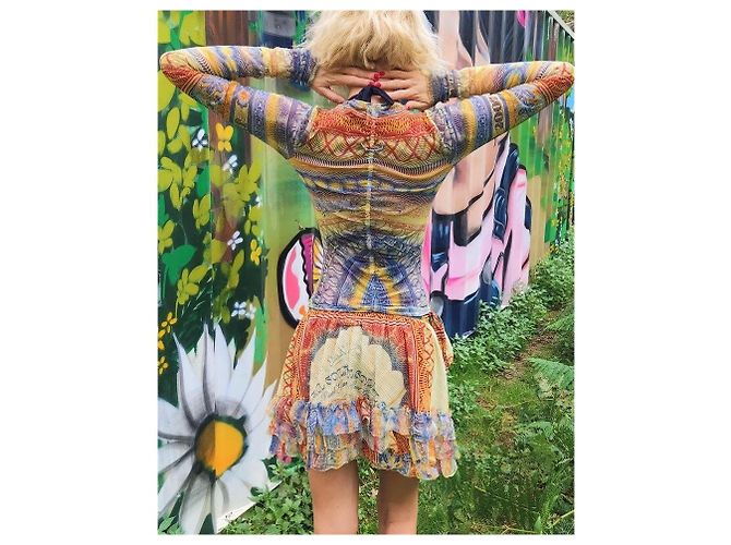 Jean Paul Gaultier Blusa de Manga Larga con Estampado de Billetes - vista 9