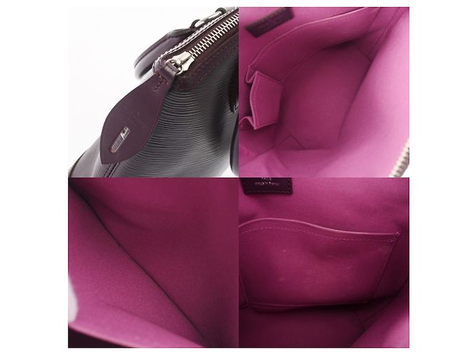 Borsa Louis Vuitton Epi Lockit Cassis Viola scuro - vista 10