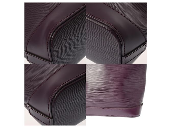 Borsa Louis Vuitton Epi Lockit Cassis Viola scuro - vista 8
