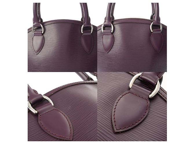 Borsa Louis Vuitton Epi Lockit Cassis Viola scuro - vista 9