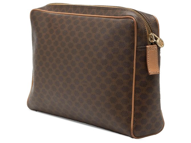 Céline Clutch de lona recubierta Macadam marrón Celine Castaño - vista 2