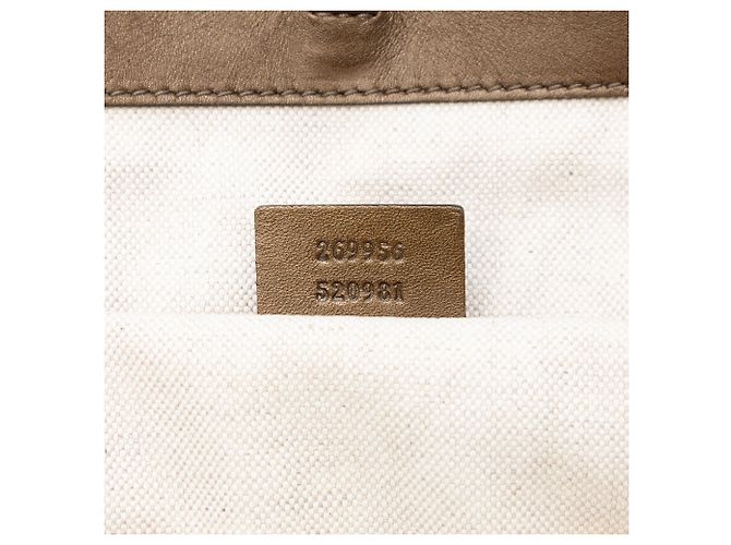 Tote Gucci Marrón GG Lurex Corazón Bit Castaño Bronce - vista 5