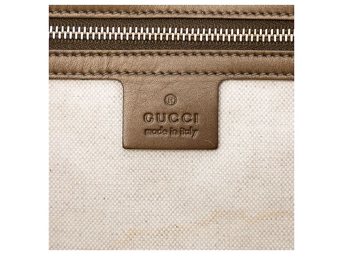 Tote Gucci Marrón GG Lurex Corazón Bit Castaño Bronce - vista 6