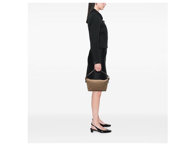 Céline Celine Beiger Macadam Canvas Schultertasche - Ansicht 7
