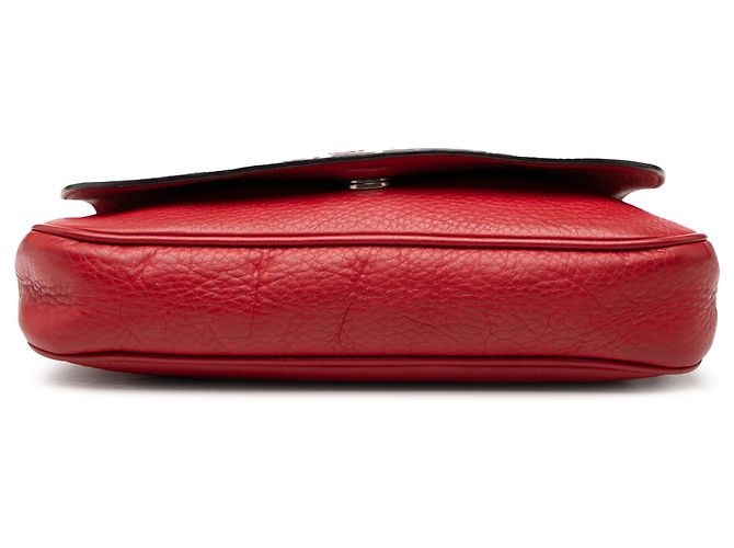 Gucci Rosso Medio Pelle Soho Catena Flap Crossbody - vista 3