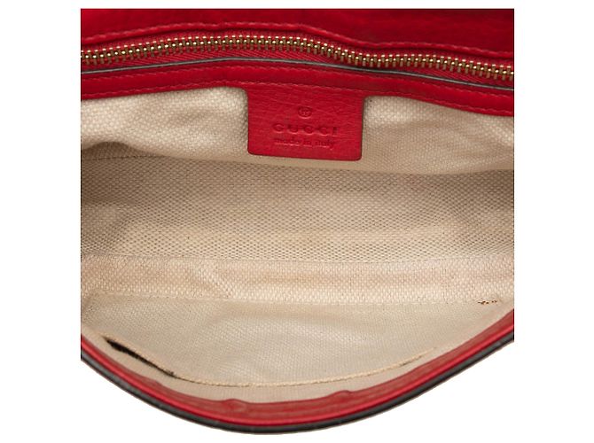 Gucci Rosso Medio Pelle Soho Catena Flap Crossbody - vista 4