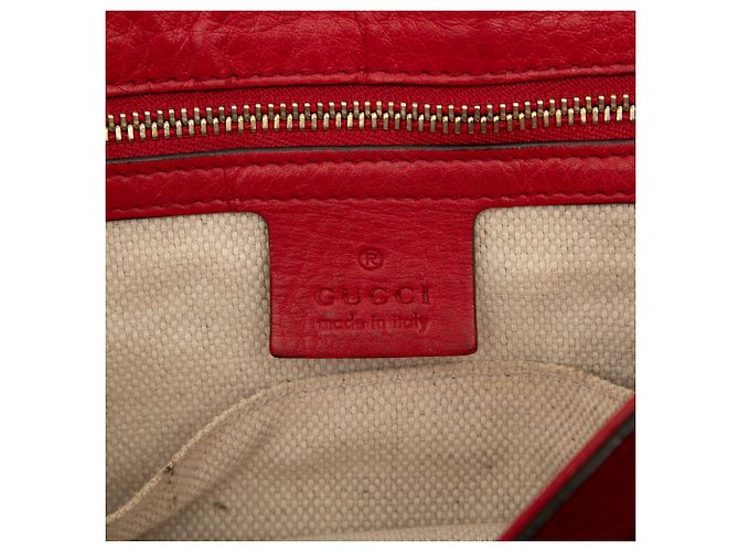 Gucci Rosso Medio Pelle Soho Catena Flap Crossbody - vista 5